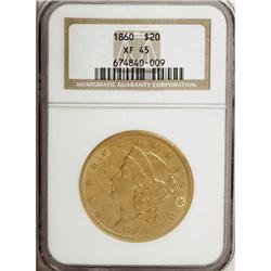 1860 $20 XF45 NGC