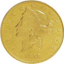 1878-S $20 VF35 PCGS