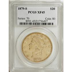 1879-S $20 XF45 PCGS