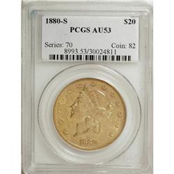 1880-S $20 AU53 PCGS
