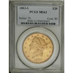 1883-S $20 MS61 PCGS