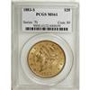 Image 1 : 1883-S $20 MS61 PCGS