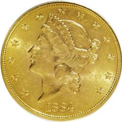 1884-S $20 AU58 PCGS