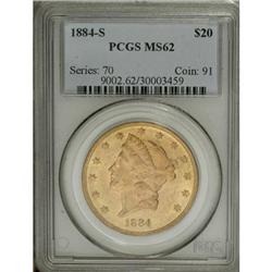 1884-S $20 MS62 PCGS