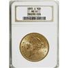Image 1 : 1885-S $20 MS61 NGC
