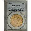 Image 1 : 1887-S $20 MS60 PCGS