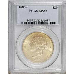 1888-S $20 MS62 PCGS