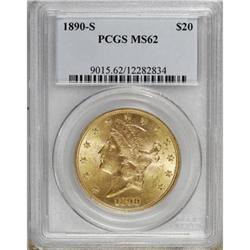 1890-S $20 MS62 PCGS