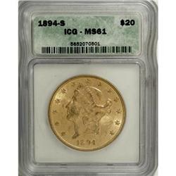 1894-S $20 MS61 ICG