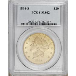 1894-S $20 MS62 PCGS