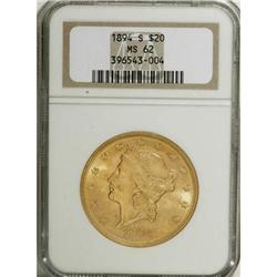 1894-S $20 MS62 NGC