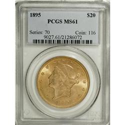 1895 $20 MS61 PCGS
