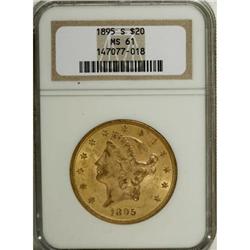 1895-S $20 MS61 NGC