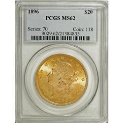 1896 $20 MS62 PCGS