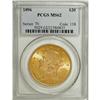 Image 1 : 1896 $20 MS62 PCGS