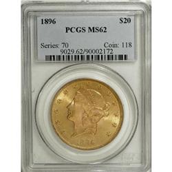 1896 $20 MS62 PCGS