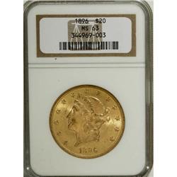1896 $20 MS63 NGC