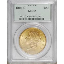 1896-S $20 MS62 PCGS