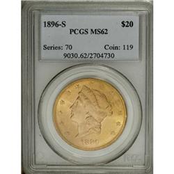 1896-S $20 MS62 PCGS