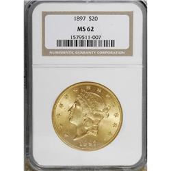 1897 $20 MS62 NGC