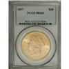 Image 1 : 1897 $20 MS63 PCGS