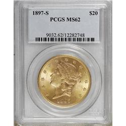 1897-S $20 MS62 PCGS