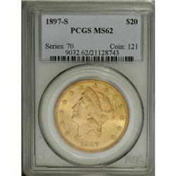 1897-S $20 MS62 PCGS