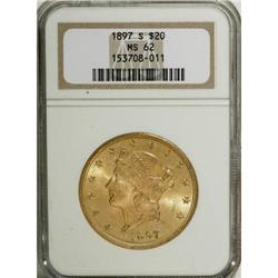 1897-S $20 MS62 NGC