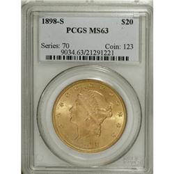 1898-S $20 MS63 PCGS