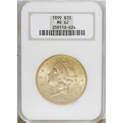 1899 $20 MS62 NGC