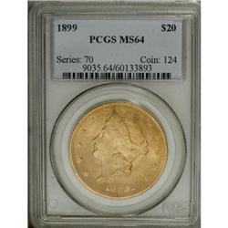 1899 $20 MS64 PCGS