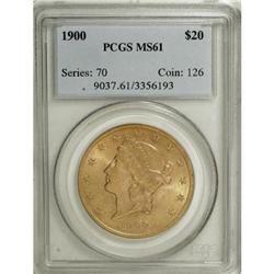 1900 $20 VF20 PCGS