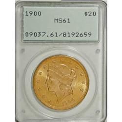 1900 $20 MS61 PCGS