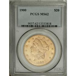 1900 $20 MS62 PCGS