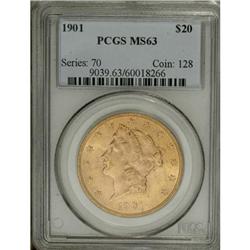 1901 $20 MS63 PCGS