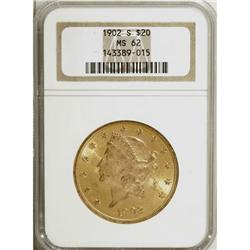 1902-S $20 MS62 NGC