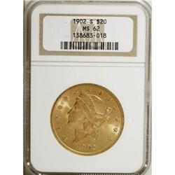 1902-S $20 MS62 NGC