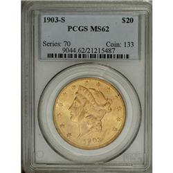 1903-S $20 MS62 PCGS