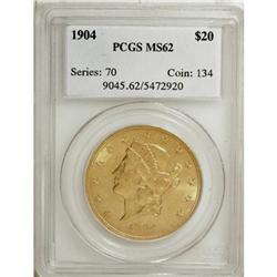 1904 $20 MS62 PCGS