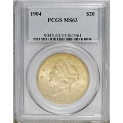 1904 $20 MS63 PCGS