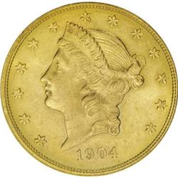 1904 $20 MS63 PCGS