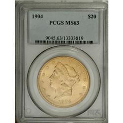 1904 $20 MS63 PCGS