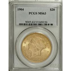 1904 $20 MS63 PCGS