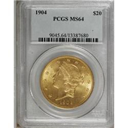 1904 $20 MS64 PCGS