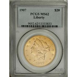 1907 $20 MS62 PCGS