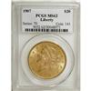Image 3 : 1907 $20 MS62 PCGS