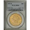 Image 1 : 1907-D $20 MS62 PCGS