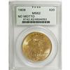 Image 1 : 1908 $20 No Motto MS62 PCGS