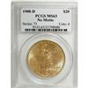 Image 1 : 1908-D $20 No Motto MS63 PCGS
