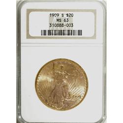 1909-S $20 MS63 NGC